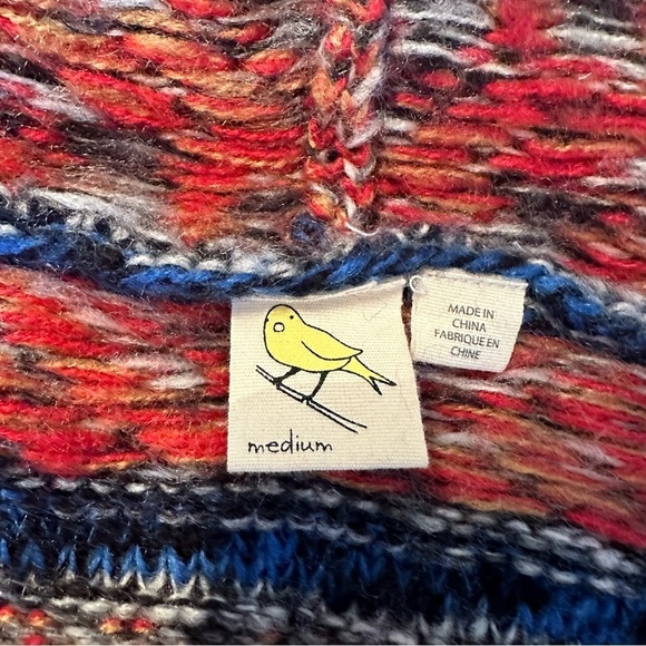 Anthropologie Yellow Bird Cascade Waterfall Open Front Chucky Cardigan - Medium - Picture 4 of 9